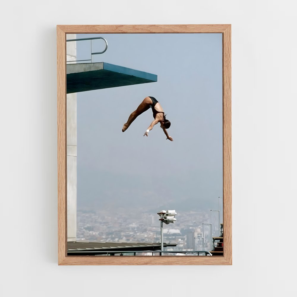 Poster Olympics diving – affiche Plongeon depuis une plateforme (vue 4)